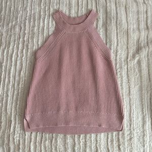 Ann Taylor LOFT knit high neck halter top